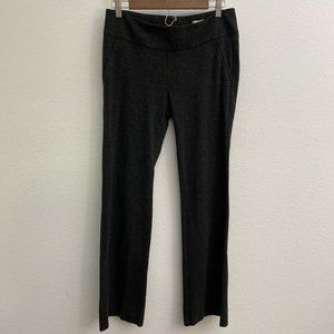 Cabi Black Knit Rave 542R Flare Leg Pants 6 Yoga Athleisure